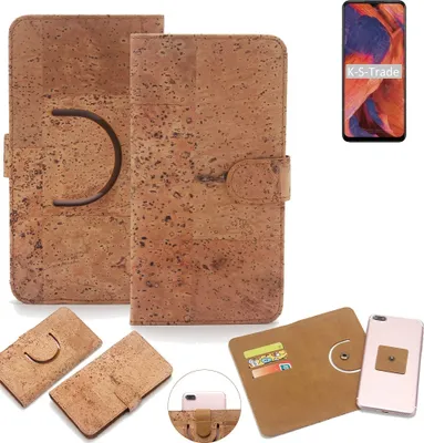 Produktbild von K-S-Trade Handy Hülle Schutz Hülle kompatibel mit Nokia 3.4 Handyhülle Schutzhülle Korkhülle Kork-Hülle 1x