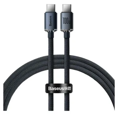 Produktbild von Baseus CAJY000601, 1,2 m, USB C, USB C, 0,48 Gbit/s, Schwarz
