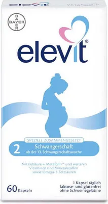 Produktbild von elevit 2 Schwangerschaft Kapseln, 60 St. Kapseln