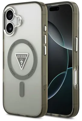 Produktbild von GUESS case passend für IPHONE 17 kompatibel mit MagSafe GUHMP17SHGTMLCGA (IML Gradient W/ Triangle Logo) khaki