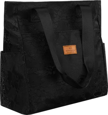 Obrázek produktu pro Rovicky dámská shopper kabelka černá polyesterová 30x28x15 cm