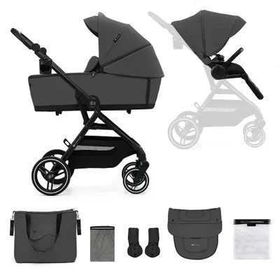 Image de KINDERKRAFT SELECT Poussette combinée Yoxi 2in1 Moonlight Grey