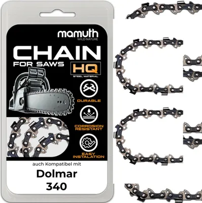 Zdjęcie produktu dla 2x łańcuch pilarki 40cm 1,1mm 3,8" 57TG do Dolmar 340