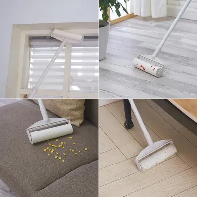 Image de Recharge pour rouleau adhésif - Rouleau anti-peluches - Feuilles adhésives - 60 feuilles par rouleau