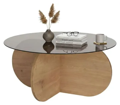 Produktbild von Cugnoli - Couchtisch, 75x75x35h cm, Eiche Braun, Rund