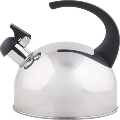 Produktbild von TOPFANN Herdplatte Edelstahl Wasserkocher schwarzer Griff 2l Gas Induktion