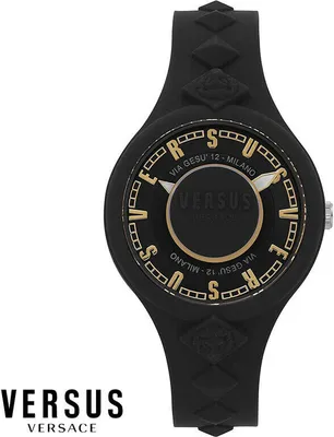 Produktbild von Versus by Versace VSP1R0319 Tokai schwarz Silikon Damen Uhr NEU