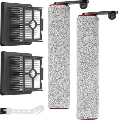 Produktbild von Staubsaugerfilter-Set mit 2 Bürstenrollen + 2 Filtrierungen + Reinigungsbürste