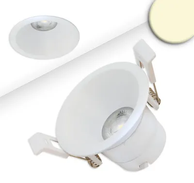 Produktbild von Isoled LED Einbaustrahler BACK60, weiß matt, rund, 5W, CRI90, 2700K, rückversetzt, UGR<12, dimmbar 116698