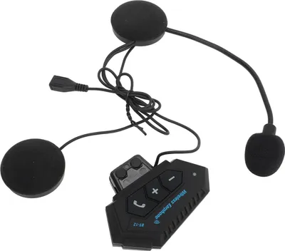Zdjęcie produktu dla Motocyklowy zestaw słuchawkowy Bluetooth Keenso z mikrofonem, wodoodporny sportowy zestaw słuchawkowy Bluetooth 5.0 na kask