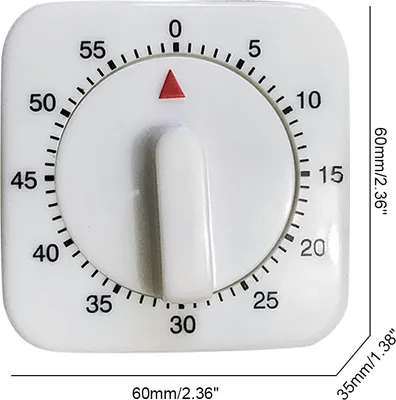 Produktbild von Mini Mechanischer Timer 1Hr/60Min Spiel Count Down Zähler Alarm Küche Kochen Werkzeug