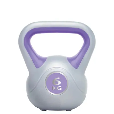 Produktbild von Urban Fitness Kettlebell Vinyl Lila 6kg - Krafttraining Fitness