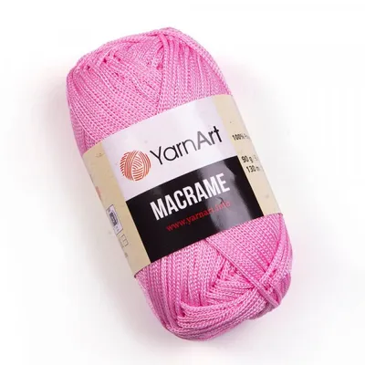 Obrázek produktu pro YarnArt Macrame příze 90 g / 90 m - barva 147 růžová - makramé příze