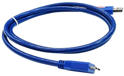 Produktbild von Blau - USB 3.0 Micro B Kabel Festplattenkabel Ladekabel Datenkabel Toshiba WD 1 m