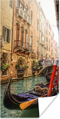 Produktbild von MuchoWow® Poster Venedig - Italien - Gondel 20x40 cm - Plakat - Foto