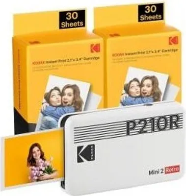 Immagine prodotto di Kodak Mini 2 Retro stampante per foto Sublimazione Instant Photo Printer Bianco