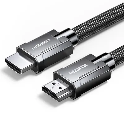 Obrázok produktu pre Ugreen HDMI 2.1 8K 60 Hz / 4K 120 Hz 3D 48 Gbps HDR VRR QMS ALLM eARC QFT 1 m sivý kábel (HD135 70319)