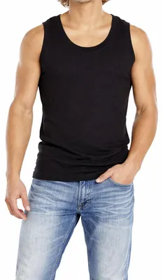 Produktbild von Diesel T-Zahura Tank Herren T-Shirt Rundhals Ärmellos Schwarz