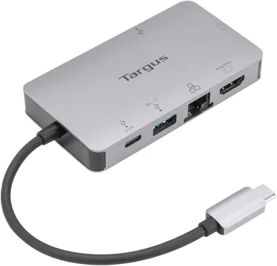 Zdjęcie produktu dla Targus DOCK419, Przewodowa, USB 3.2 Gen 1 (3.1 Gen 1) Type-C, 100 W, 10,100,1000 Mbit/s, 10BASE-T, 100BASE-TX, 1000BASE-T, IEEE 802.3, IEEE 802.3ab, IEEE 802.3u