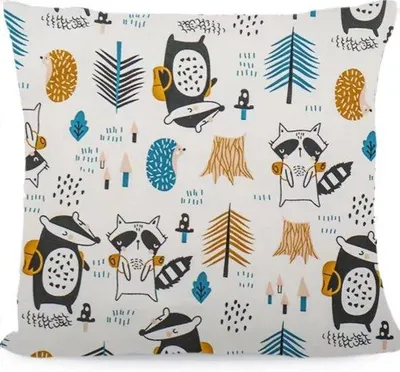 Produktbild von Ibenzoa® Bio-Baby-Kissenbezug – 100% Baumwolle, 80 x 80 cm, weich & atmungsaktiv, mit verdecktem Reißverschluss für Kinderwagen, Bettchen & Buggy,  Standard 100