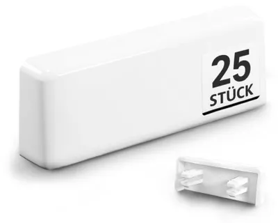 Productafbeelding van Waterslotdop - Kunststof - Wit RAL 9010 - 25 stuks - 27-35 x 5 mm