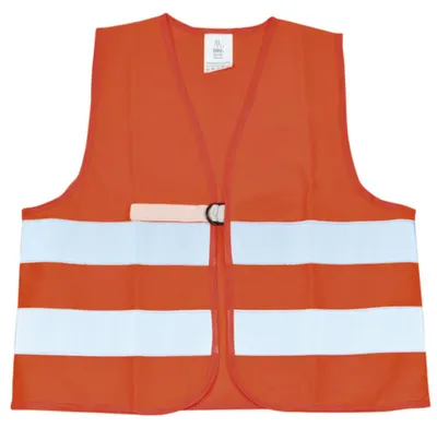 Produktbild von EDUPLAY 150-030 Warnweste für Kinder, klein 45 x 45 cm, orange/reflex