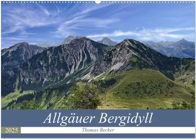 Produktbild von Allgäuer Bergidyll (Wandkalender 2025 DIN A2 quer), CALVENDO Monatskalender
