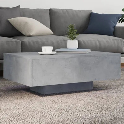 Produktbild von vidaXL Konferenční stolek s LED světly betonově šedý 85x55x31 cm