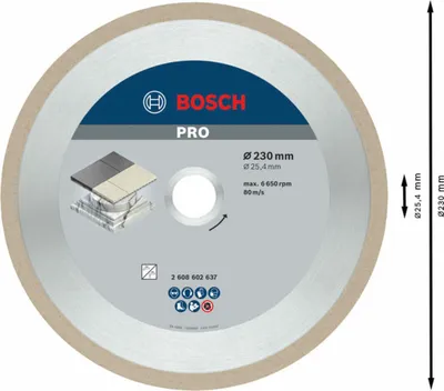 Produktbild von PRO Ceramic Diamanttrennscheibe, 230 x 25,4 mm