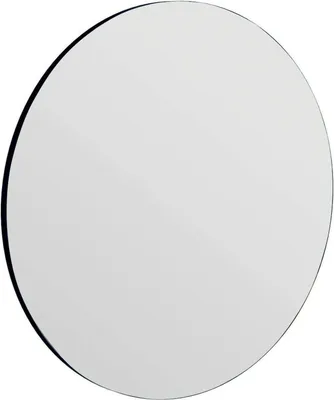 Produktbild von Spiegel Dperell, Spiegel mit Rahmen, Wanddekorationsartikel, Spiegeldekoration, 70x2h70 cm, Schwarz