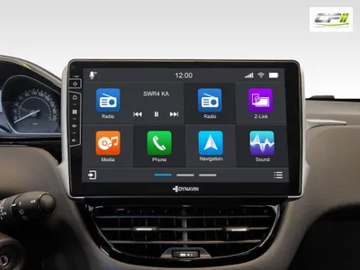 Produktbild von Dynavin D9-PG208 Android Autoradio für Peugeot 208/2008 mit 4 x 100W Verstärker