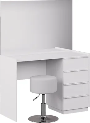Immagine prodotto di Tavolo da toeletta Vicco Viktoria Bianco 110 cm con specchio e sgabello, Model 59328