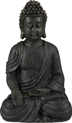 Produktbild von relaxdays Buddha Figur sitzend 18cm