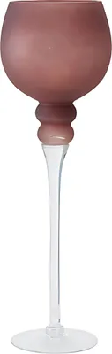Produktbild von Windlichtglas Manou 40cm rosa aus Klarglas - Boltze