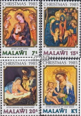Produktbild von Briefmarken Malawi 1985 Mi 457-460 (kompl.Ausg.) postfrisch Weihnachten Gemälde