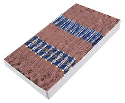 24 Docken Stickgarn dunkles fliederfarben