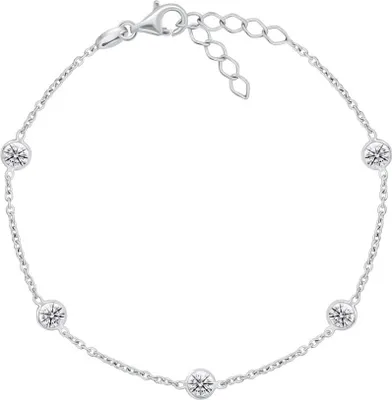 Produktbild von Charmantes Silberarmband mit Zirkonen BRC105W