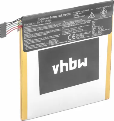 Produktbild von vhbw Akku kompatibel mit Asus ME372CG, PadFone 7, FonePad 7 Tablet Pad (3950 mAh, 3,8 V, Li-Polymer)