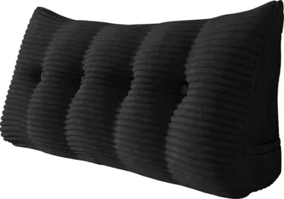 Zdjęcie produktu dla Duża ergonomiczna poduszka klinowa pod zagłówek ze sztruksu, poduszka do czytania, poduszka klinowa, poduszka na plecy, poduszka wypoczynkowa, poduszka dekoracyjna