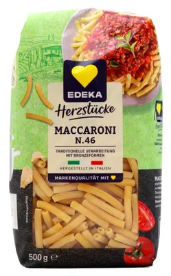 Produktbild von Herzstücke Maccaroni N. 46 Pasta, 12er Pack (12 x 500g)