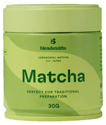 Obrázek produktu pro Matcha zelený čaj prémiové kvality, značka Blendsmiths, 30 g