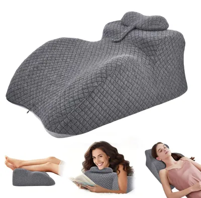 Image de Omgoods - Coussin ergonomique en forme de coin pour lit et canapé, avec housse lavable