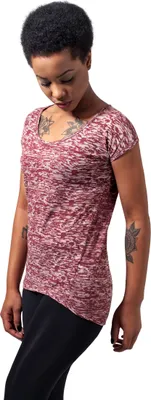 Image de Urban Classics Ladies Burnout Tee bordeaux - S