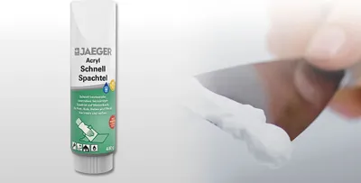 Produktbild von Jaeger 421 Acryl Schnellspachtel weiss 1,3Kg