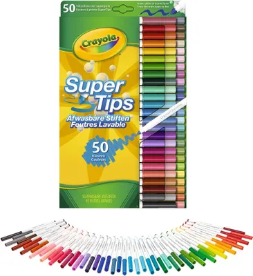 Produktbild von Crayola 58-5051G, Mehrfarbig, Konische Spitze, Mehrfarbig, Rund, Italien, 3 Jahr(e)