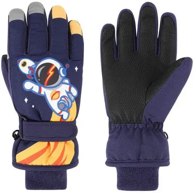 Imagen del producto de Guantes de invierno para niños, gruesos e impermeables, ideales para niños y niñas