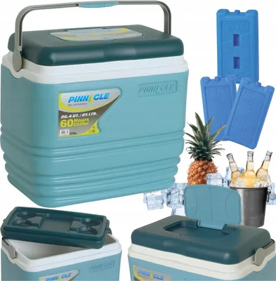 Produktbild von PINNACLE TPX7006 25L Tragbare Kühlbox mit Griff + 3 Kühlakkus