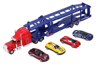 Obrázok produktu pre Detská simulácia nákladného auta – dvojposchodový transportér z hliníka pre deti vo veku 3–6 rokov