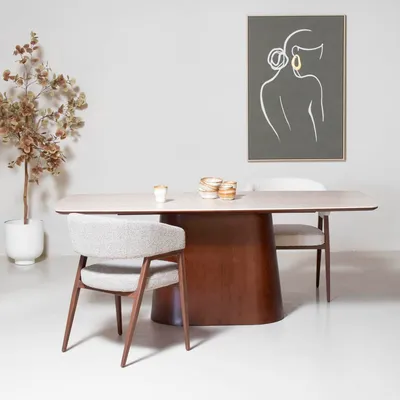 Produktbild von Giga Meubel Esstisch Thomas - Dunkelbraun Keramik - 200x90x76cm