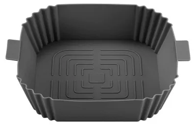 Silikonform für Air Fryer, 16,5x19,5x5 cm, grau